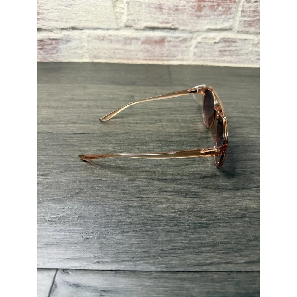 Nike Kismet EV1203 Washed Coral Round Mirror Lens Scratched Women's Sunglasses